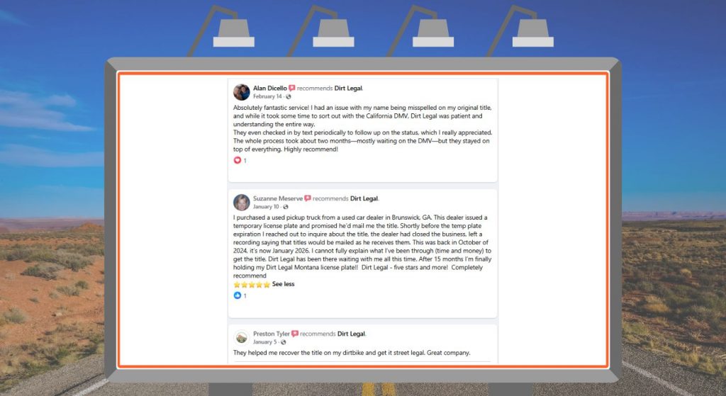 Customer Review Collection Highlighting Title Recovery and Registration Support