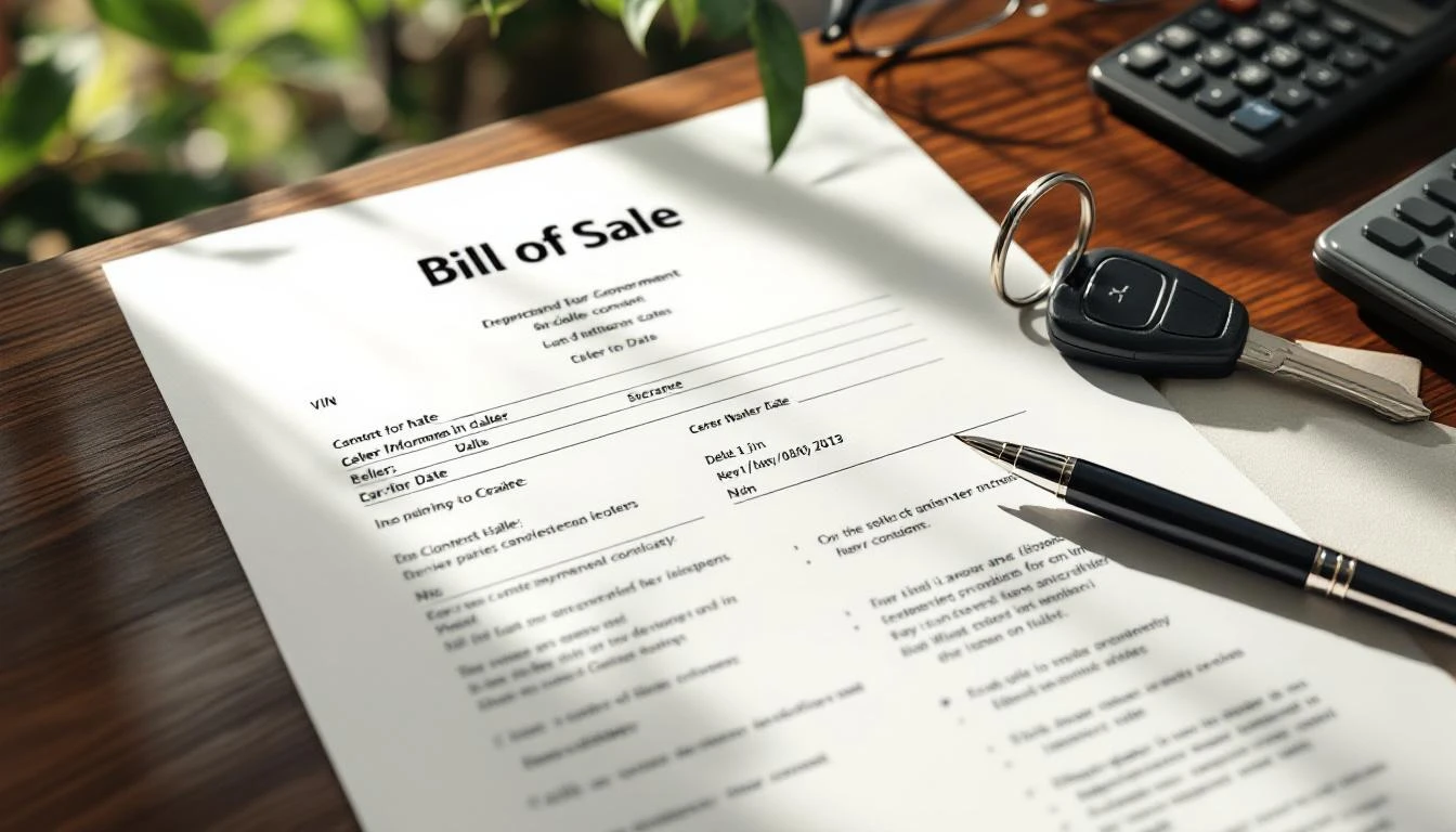 bill of sale car - Dirt Legal