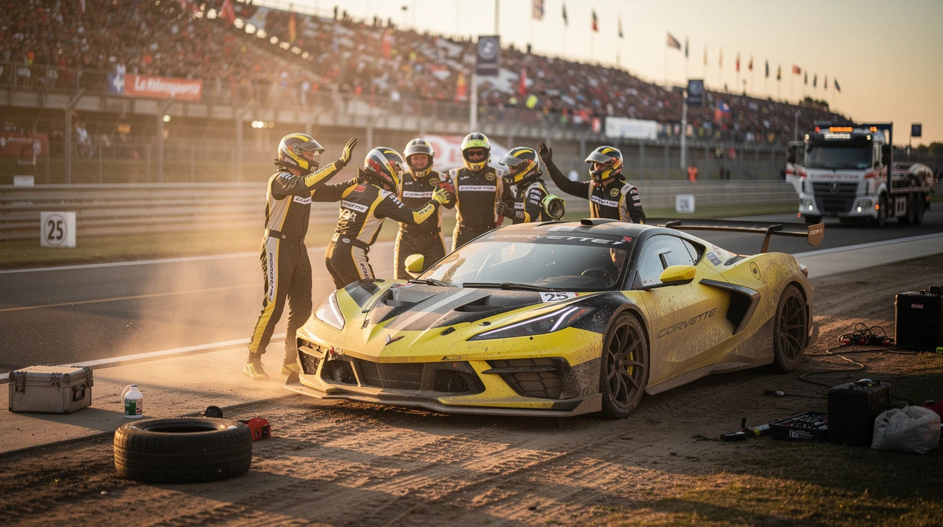 Corvette racing team's historic win at Le Mans 2026 - Dirt Legal