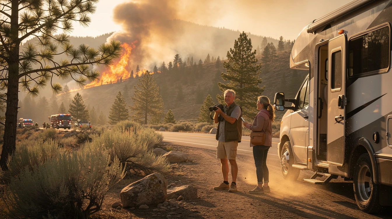 How to Deal with a Wildfire While RVing - Dirt Legal