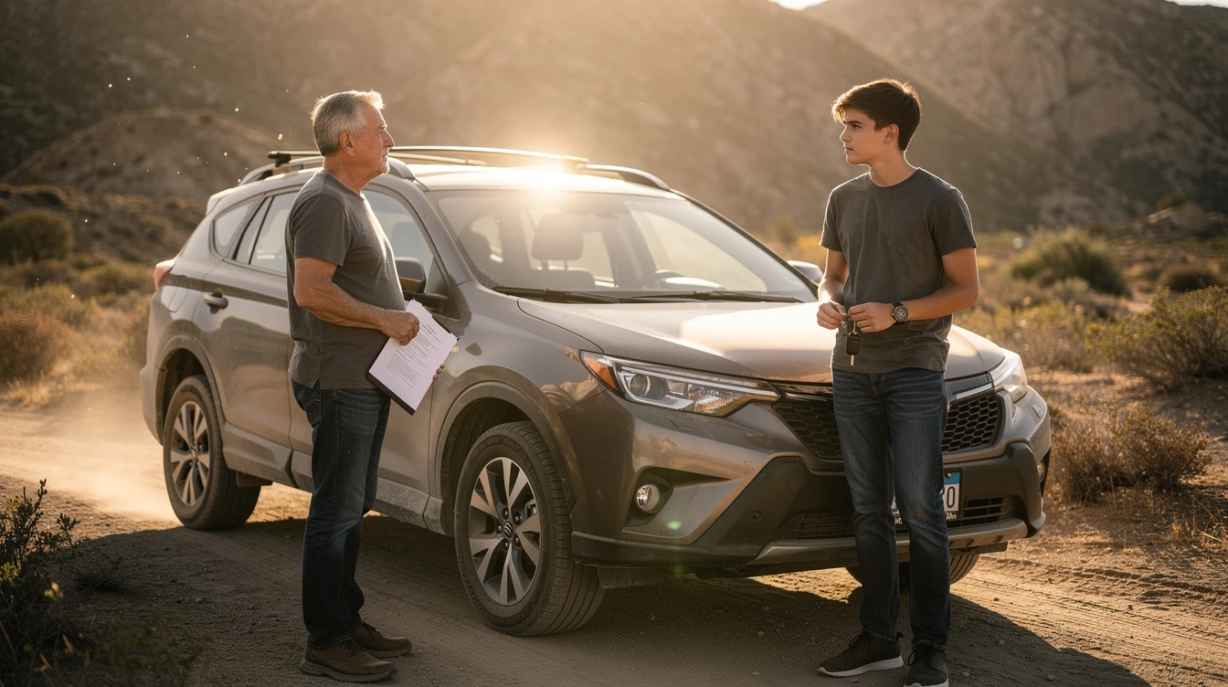 If I put my sons name on the car title with me, will it raise insurance rates? - Dirt Legal