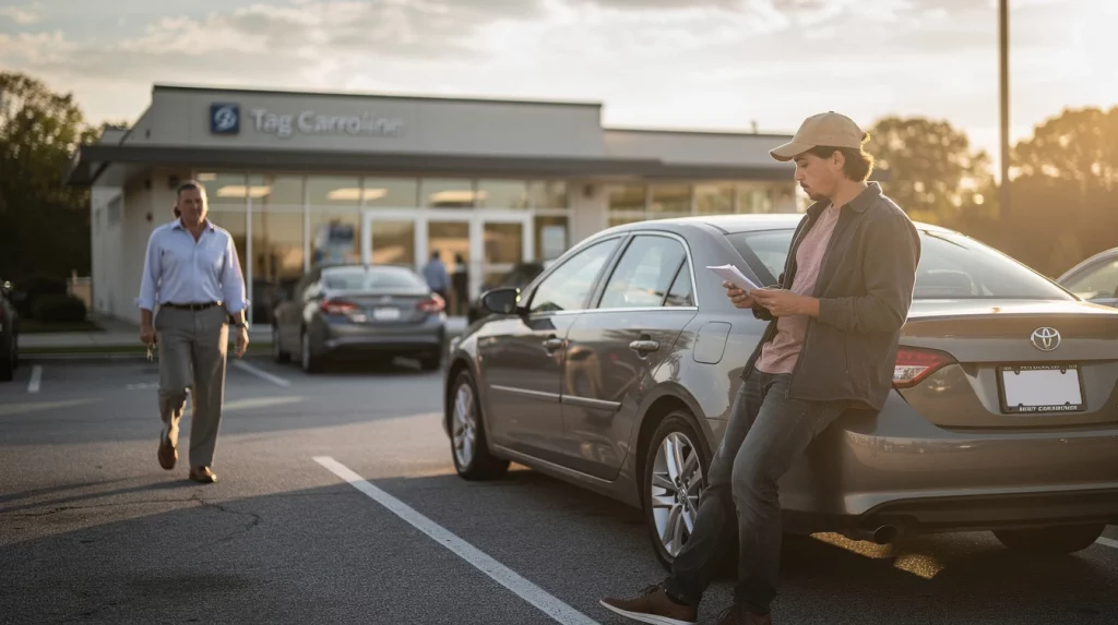 I live in North Carolina. Can I get a 10-day temporary tag on a vehicle that’s not in my name? - Dirt Legal