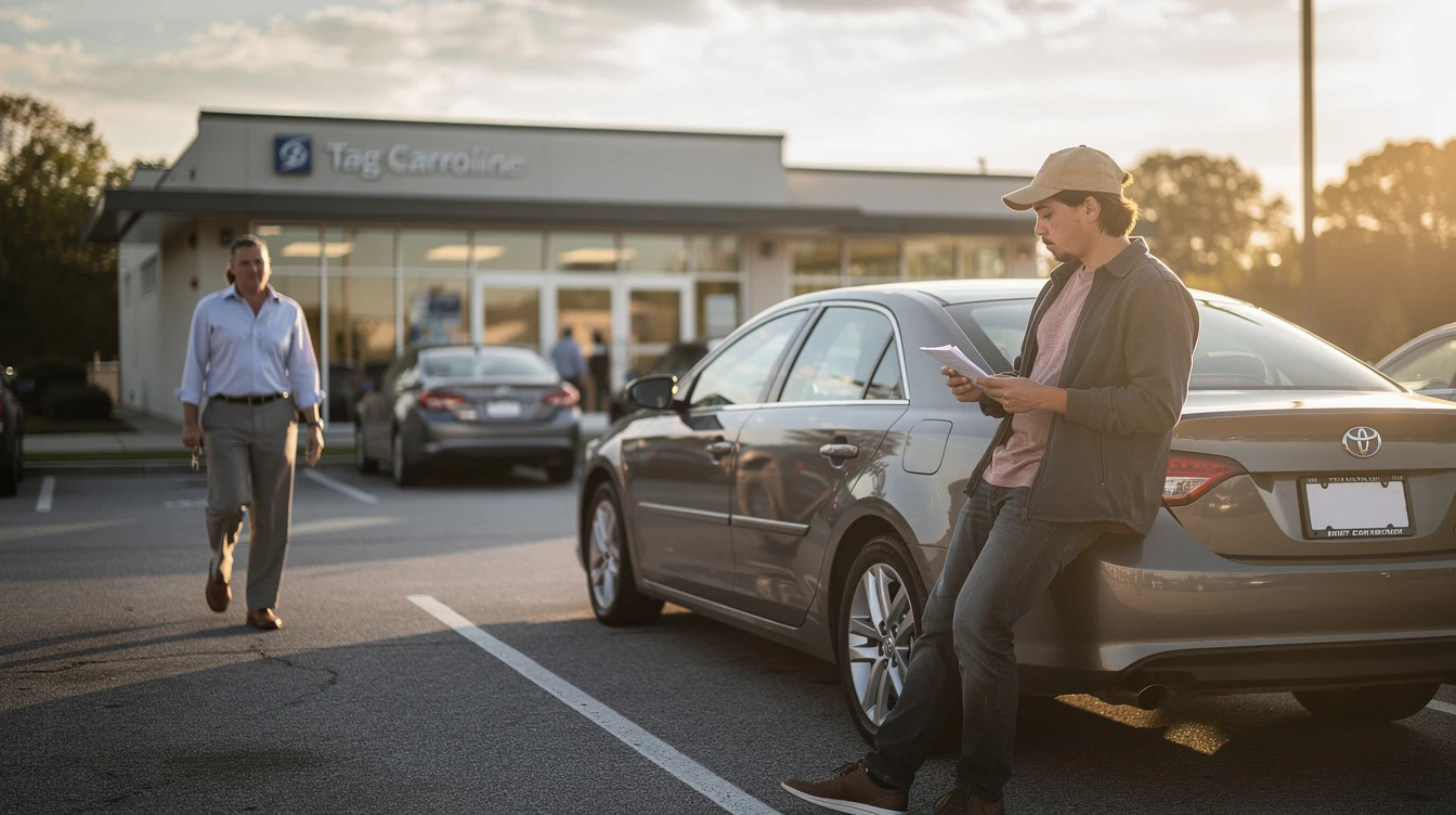 I live in North Carolina. Can I get a 10-day temporary tag on a vehicle that’s not in my name? | Dirt Legal - Dirt Legal I live in North Carolina. Can I get a 10-day temporary tag on a vehicle that’s not in my name? - Dirt Legal